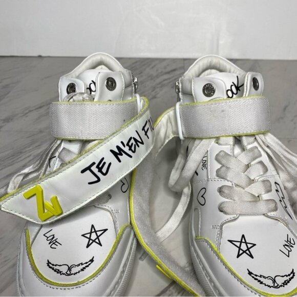 Zadig & Voltaire Mid Flash Sneaker 38 / 8 - Picture 10 of 15